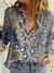 VB27 - BLUSA ELEGANTE SOLTA CASUAL ESTAMPADA - comprar online