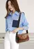 BOLSA DE OMBRO DE COURO GENUÍNO TIRACOLO ELEGANTE/ COD. B02 - loja online