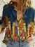 VB27 - BLUSA ELEGANTE SOLTA CASUAL ESTAMPADA