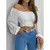 VB36 - BLUSA SEXY ELEGANTE ESTAMPADA TOP COM ARCO MANGA LONGA - comprar online