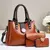 Imagem do CONJUNTO DE BOLSA DE OMBRO PORTÁTIL TIRACOLO ALTA QUALIDADE 3 PEÇAS/ COD.B130