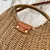 BOLSA DE OMBRO DE PALHA CESTA BOHO COM ALÇA SUPERIOR TECIDA À MÃO/ COD.B136 - comprar online