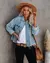JAQUETA JEANS CASUAL DENIM VINTAGE STREETWEAR MANGA LONGA/ COD.VJ17 na internet