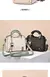 BOLSA QUADRADA SILT LETRAS IMPRESSAS CROSSBODY SHOLDER COM PINGENTE/ COD.B145