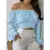 VB36 - BLUSA SEXY ELEGANTE ESTAMPADA TOP COM ARCO MANGA LONGA na internet