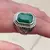 Anel Boho Retrô com Cristal Vermelho e Verde em Prata Antiga/ Cod. JA0008 na internet