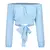 VB36 - BLUSA SEXY ELEGANTE ESTAMPADA TOP COM ARCO MANGA LONGA - comprar online