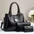 CONJUNTO DE BOLSA DE OMBRO PORTÁTIL TIRACOLO ALTA QUALIDADE 3 PEÇAS/ COD.B130 - ESSENZA D'LUXXE Moda & Acessórios 