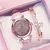 Relógio Feminino Luxo — Pulseira com Strass Brilhantes, Design Céu Estrelado/ Cód. R0057