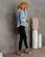 Imagem do JAQUETA JEANS CASUAL DENIM VINTAGE STREETWEAR MANGA LONGA/ COD.VJ17