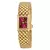 Relógio Feminino Ouro Quadrado – Luxo, Elegância Casual e Sofisticação/ R0045 na internet