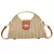 BOLSA DE OMBRO DE PALHA CESTA BOHO COM ALÇA SUPERIOR TECIDA À MÃO/ COD.B136 na internet