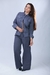 CALÇA JEANS WIDE LEG CINZA