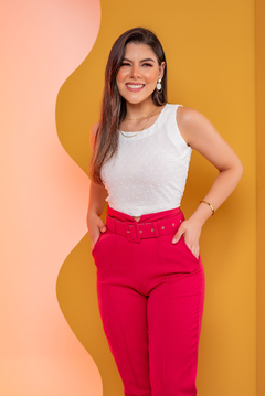 calça Lia com cinto - MILLY CONCEITO