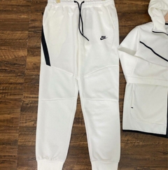 CONJUNTO TECH FLEECE FULL-ZIP HOODIE-WHITE - comprar online