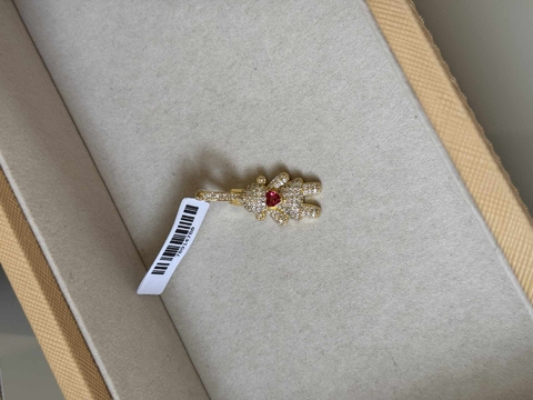 Pingente Filha Luxo Zirc. Rubi