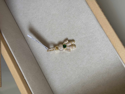 Pingente Filho Luxo Zirc. Esmeralda