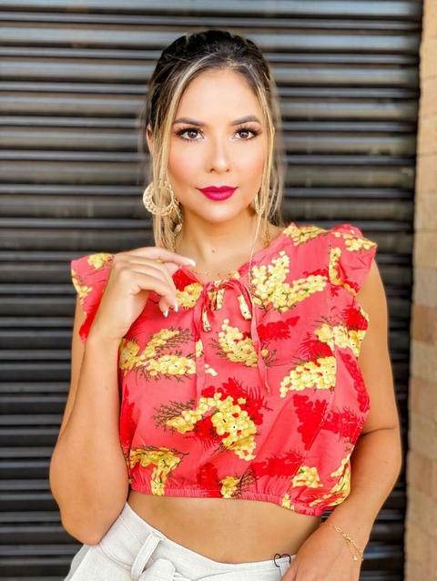 Cropped sem manga veste 36/40