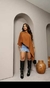 Blusa Feminina Capa com Top na internet