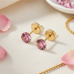 Aritos Strass Copita Gold en internet
