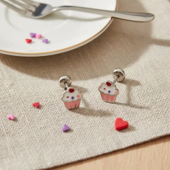 Arito Cupcake Plata 925 - Jhune Joyeria