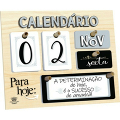 CALENDÁRIO PERMANENTE DE MESA PARA HOJE: A DETERMINAÇÃO... 18X22 - comprar online