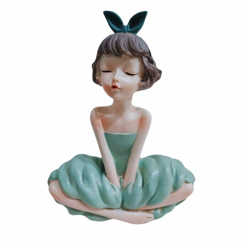 Escultura Poliresina Menina Sentada