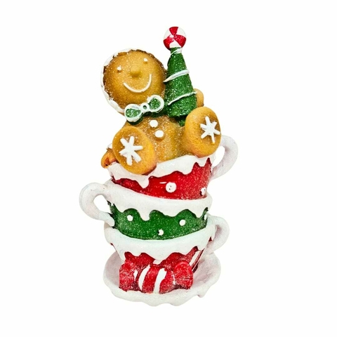 Enfeite Natal Resina Ginger 18cm