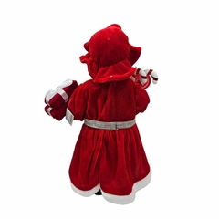 Mamãe Noel Natal Em Pé Vermelho 45cm na internet