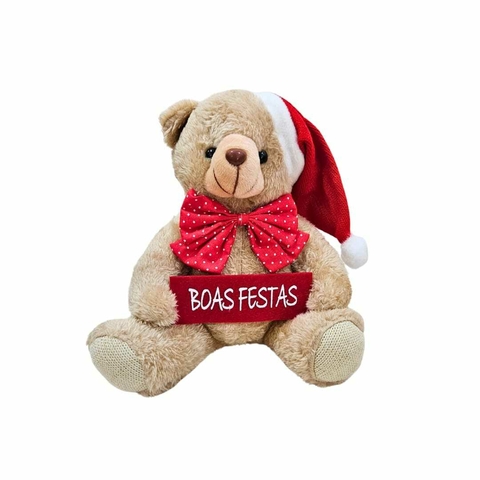 Boneco Natal Decorativo Urso 20cm