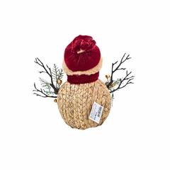 Boneco de Neve Trançado Natal 27x18cm na internet