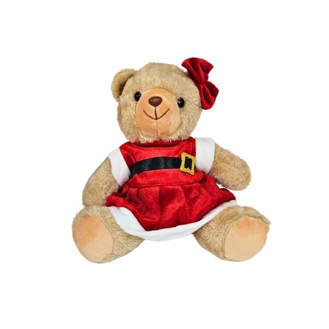 Enfeite Natal Urso Fêmea 20cm