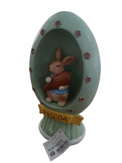 Enfeite de Páscoa coelho Verde Menta 19,5 x 11 x 8,5 cm