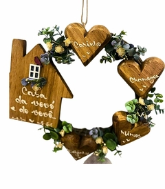 Guirlanda casa da vovó e do vovô 30 cm - Toko Artesanato e Decorações