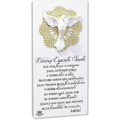 PLACA DE MESA DIVINO ESPIRITO SANTO 25 cm - comprar online