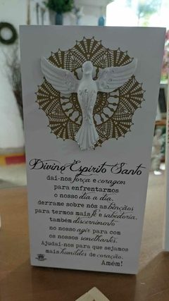 PLACA DE MESA DIVINO ESPIRITO SANTO 25 cm na internet