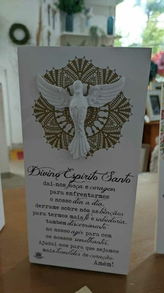 Imagem do PLACA DE MESA DIVINO ESPIRITO SANTO 25 cm