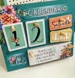 CALENDÁRIO PERMANENTE DE MESA FRASE DO DIA 18X22 - loja online