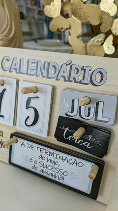 CALENDÁRIO PERMANENTE DE MESA PARA HOJE: A DETERMINAÇÃO... 18X22 - loja online