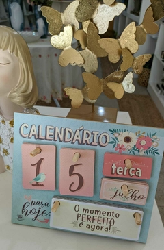 CALENDÁRIO PERMANENTE DE MESA PARA HOJE, GRATIDÃO...FLORAL na internet