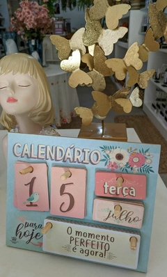 Imagem do CALENDÁRIO PERMANENTE DE MESA PARA HOJE, GRATIDÃO...FLORAL