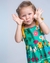 Vestido Infantil Verde com Estampa Jardim Encantado na internet