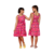 Vestido Infantil Borboletas Rosa Alcinha Feminino - comprar online