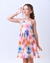 Vestido Infantil Colorido com Estampa de Flores