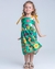 Vestido Infantil Verde com Estampa Jardim Encantado - Clarabela kids | Brincando de Vestir, Vestindo Para Brincar!