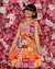 Vestido Infantil Alcinha Colorê Colorido Feminino