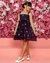 Vestido Infantil Love Preto Alcinha Feminino