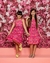 Vestido Infantil Borboletas Rosa Alcinha Feminino