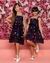 Vestido Infantil Love Preto Alcinha Feminino