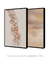Composição com 2 Quadros Decorativos: Pétalas Dançantes + Entardecer na internet